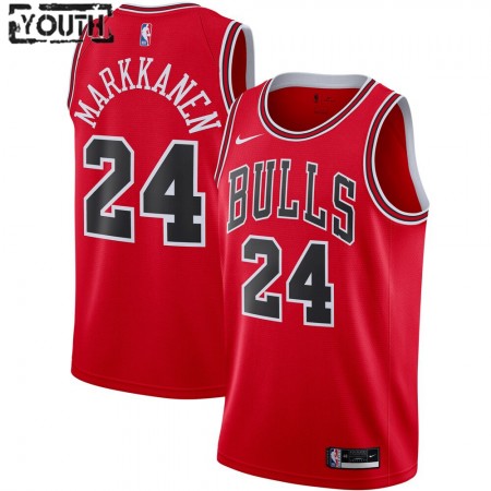 Maglia Chicago Bulls Lauri Markkanen 24 2020-21 Nike Icon Edition Swingman - Bambino